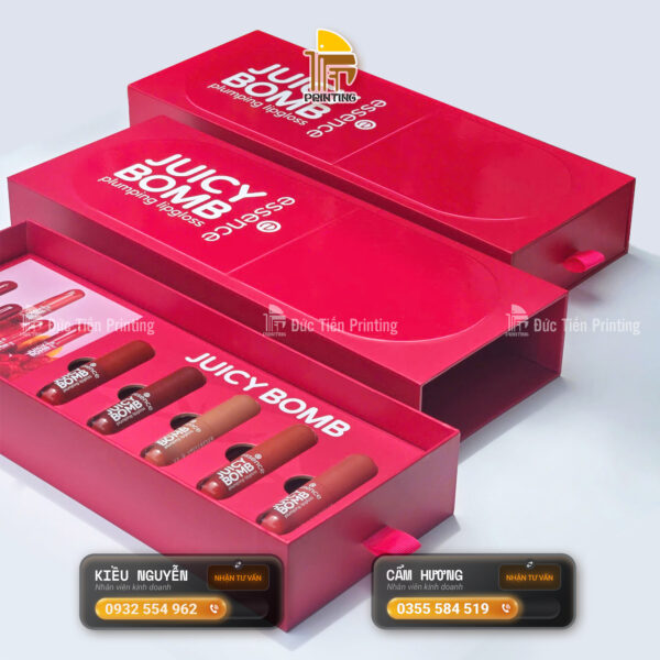 Hộp Sự Kiện Son Juicy Bomb (Drawer Box)